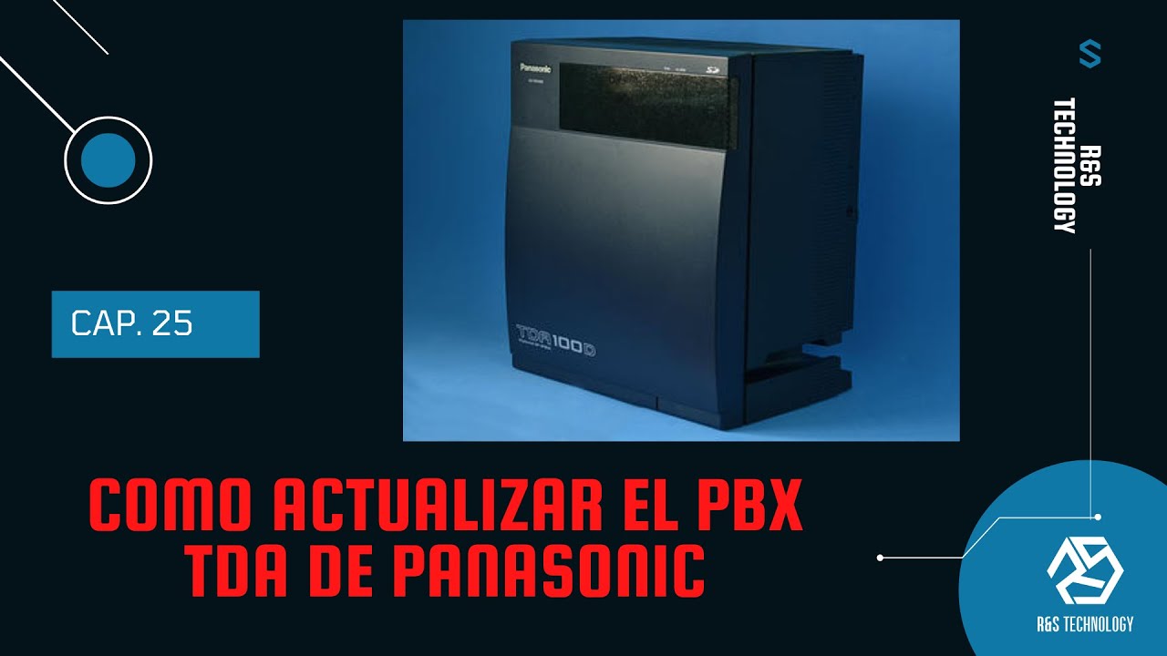 Como actualizar un conmutador Panasonic TDA