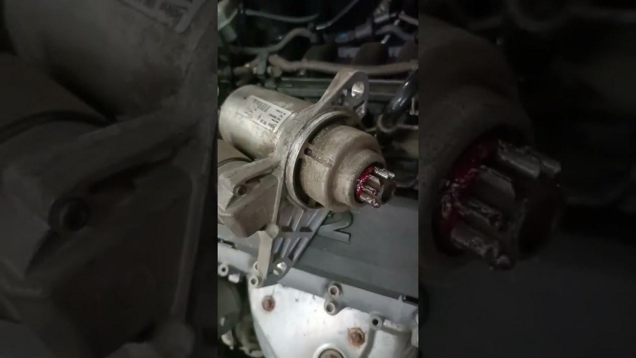 starter motor how to remove & repair Volkswagen 