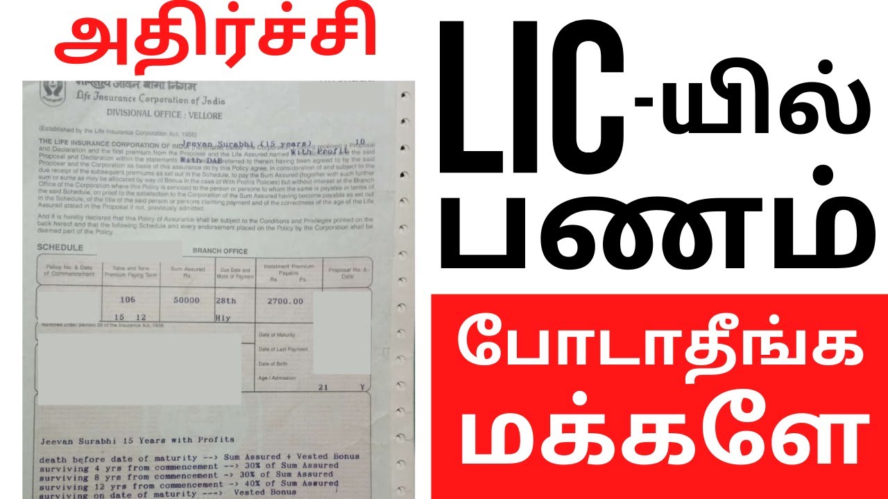 LIC Jeevan Surabhi: 15-Year Maturity Gives Very Low Returns!