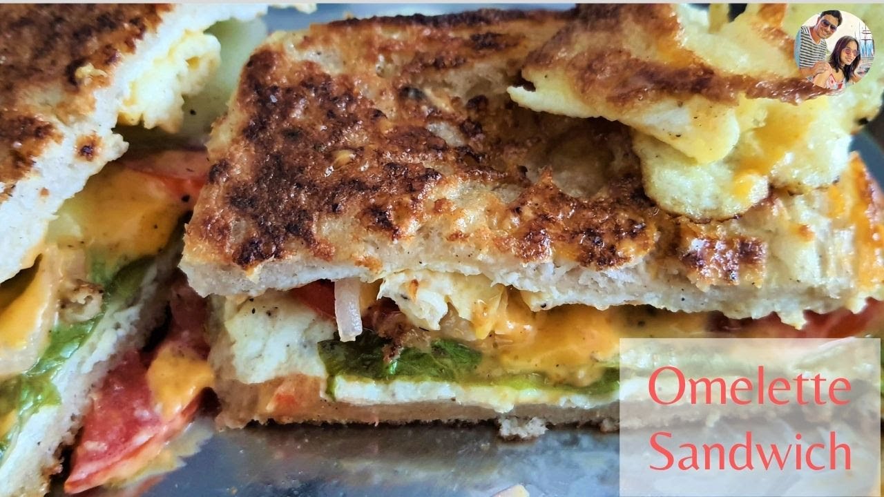 OMLET SANDWICH | EASY OMELETTE SANDWICH | QUICK AND EASY BREAKFAST RECIPE