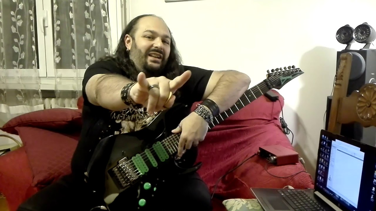 Vivaldi Metal Project - Leonardo Porcheddu rehearsing... loud guitars!