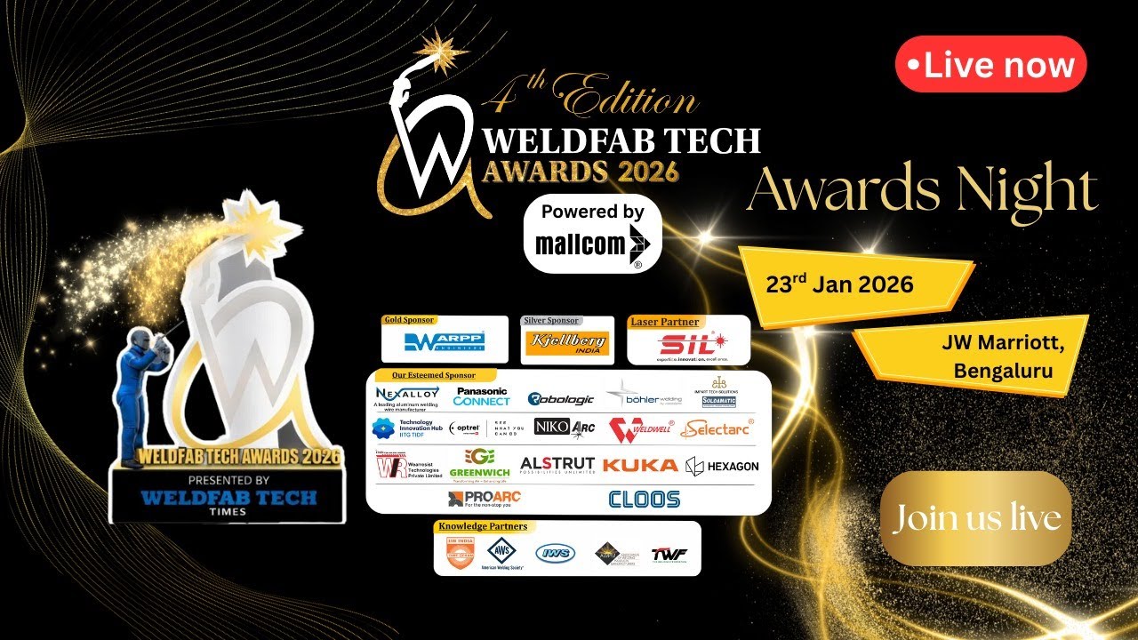 WeldFab Tech Awards 2026, JW Marriott Hotel, Bengaluru