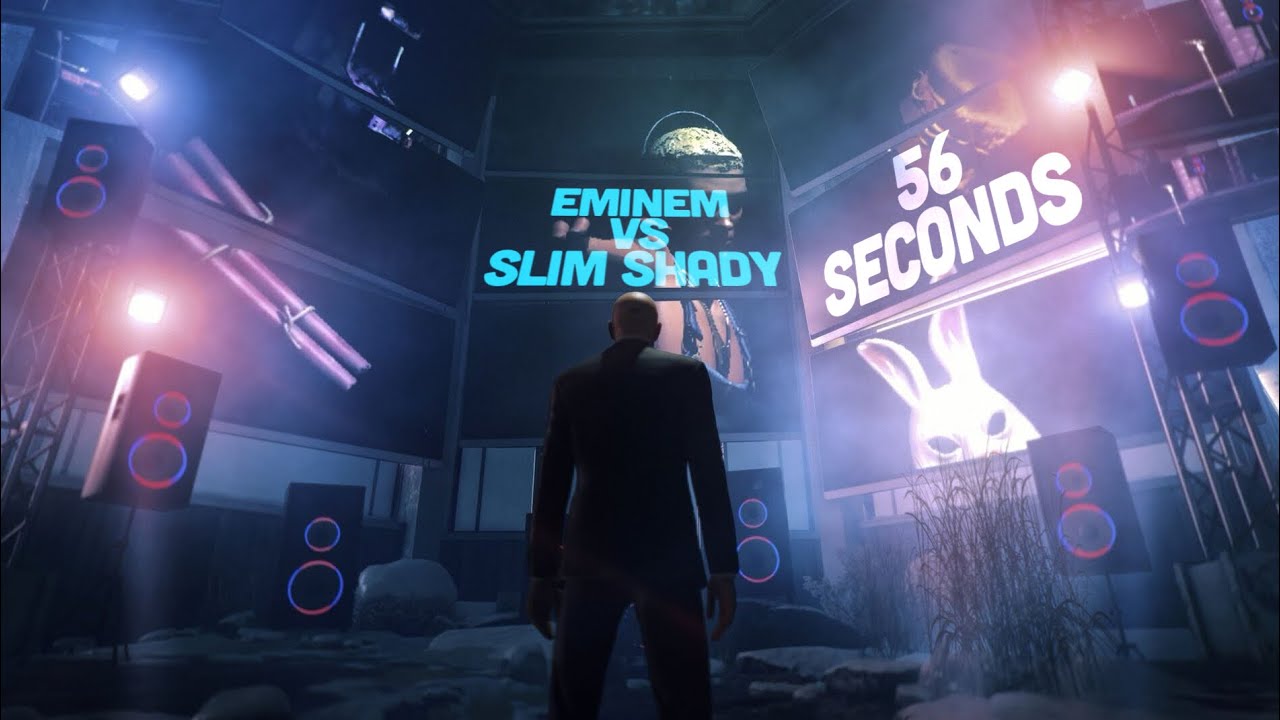 Hitman WoA: Eminem vs Slim Shady in 56 Seconds (Elusive Target SA/SO speedrun)