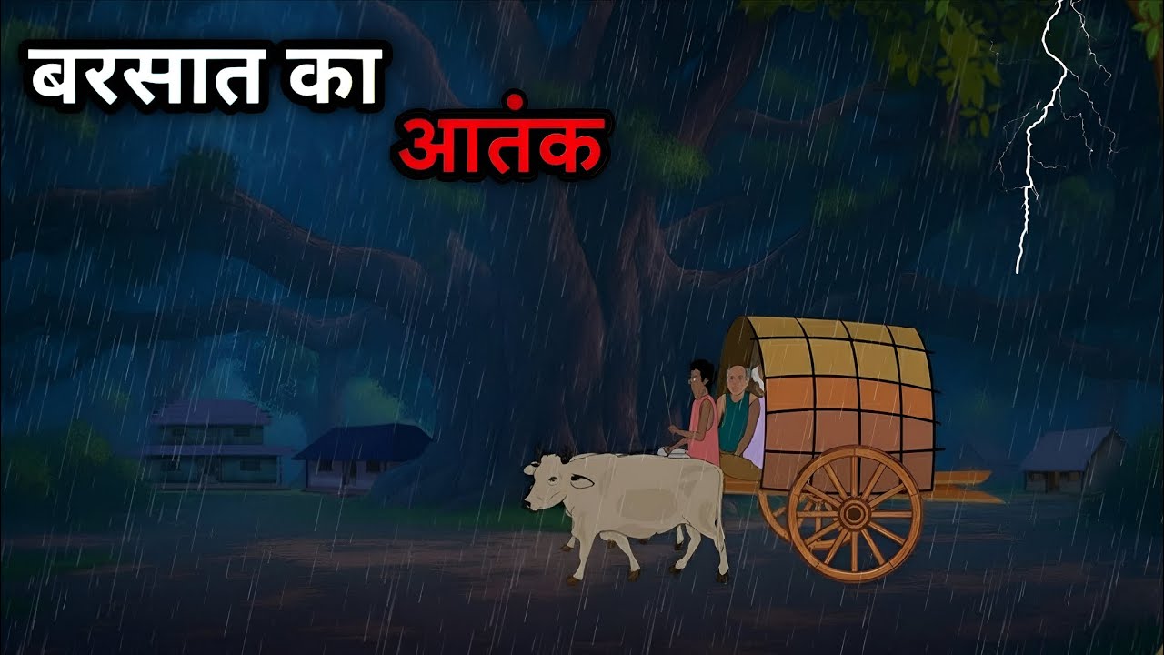 बरसात का आतंक हिंदी कहानी // Barsat ka atank hindi story // ek gaon ki kahani 