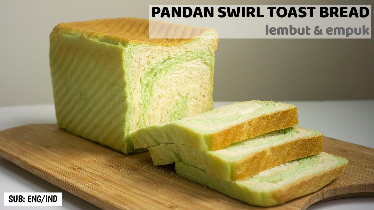 HOW TO MAKE PANDAN SWIRL TOAST BREAD