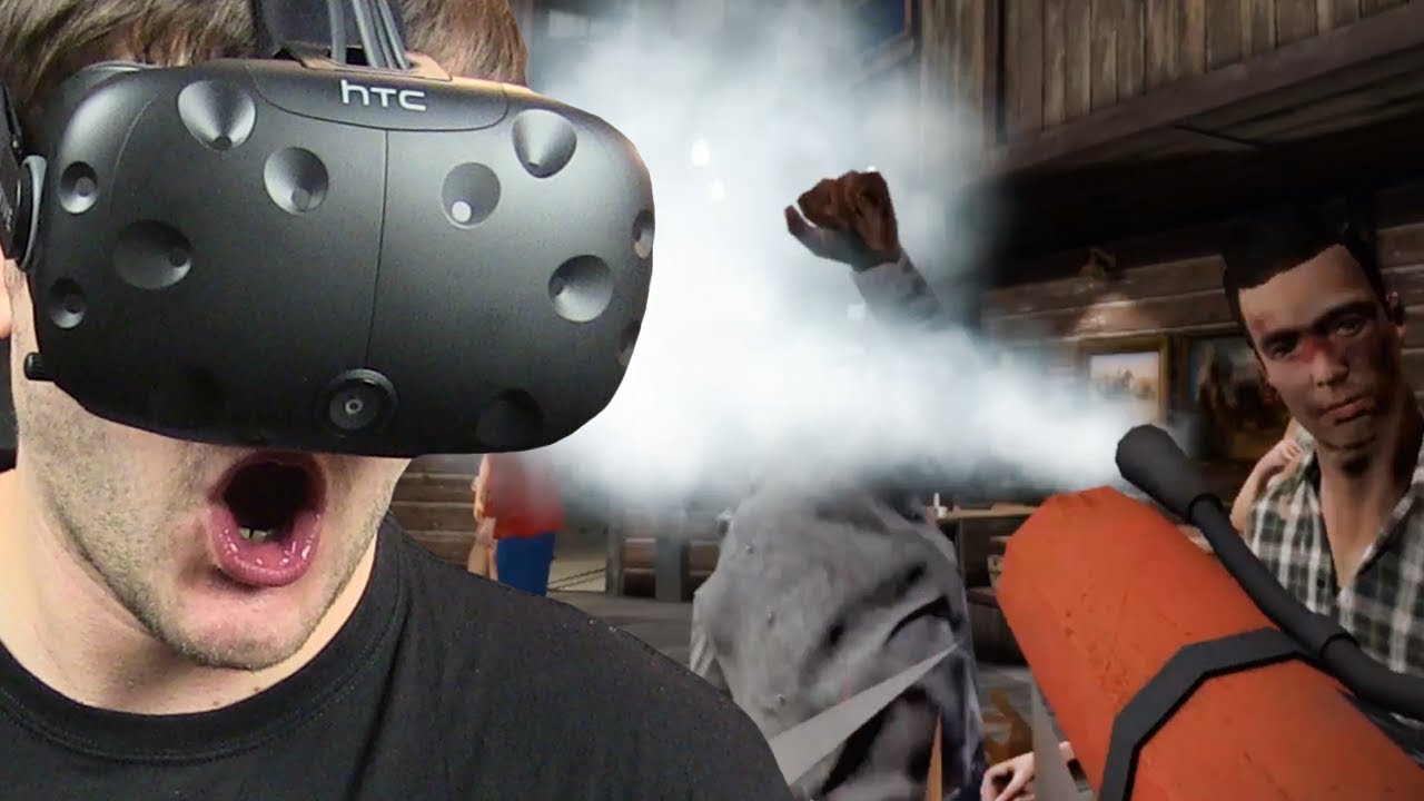 GAŚNICĄ W TWARZ - Drunkn Bar Fight - (HTC VIVE VR)