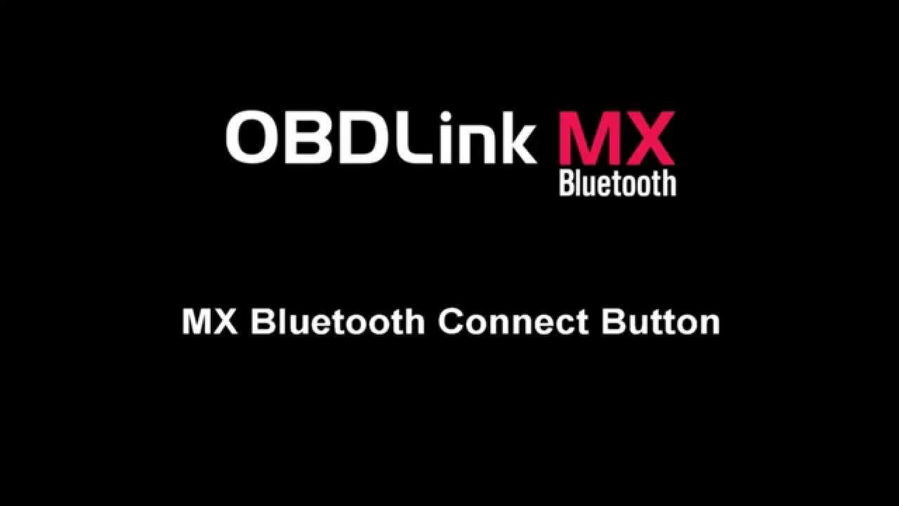 OBDLink MX Bluetooth Connect Button Push
