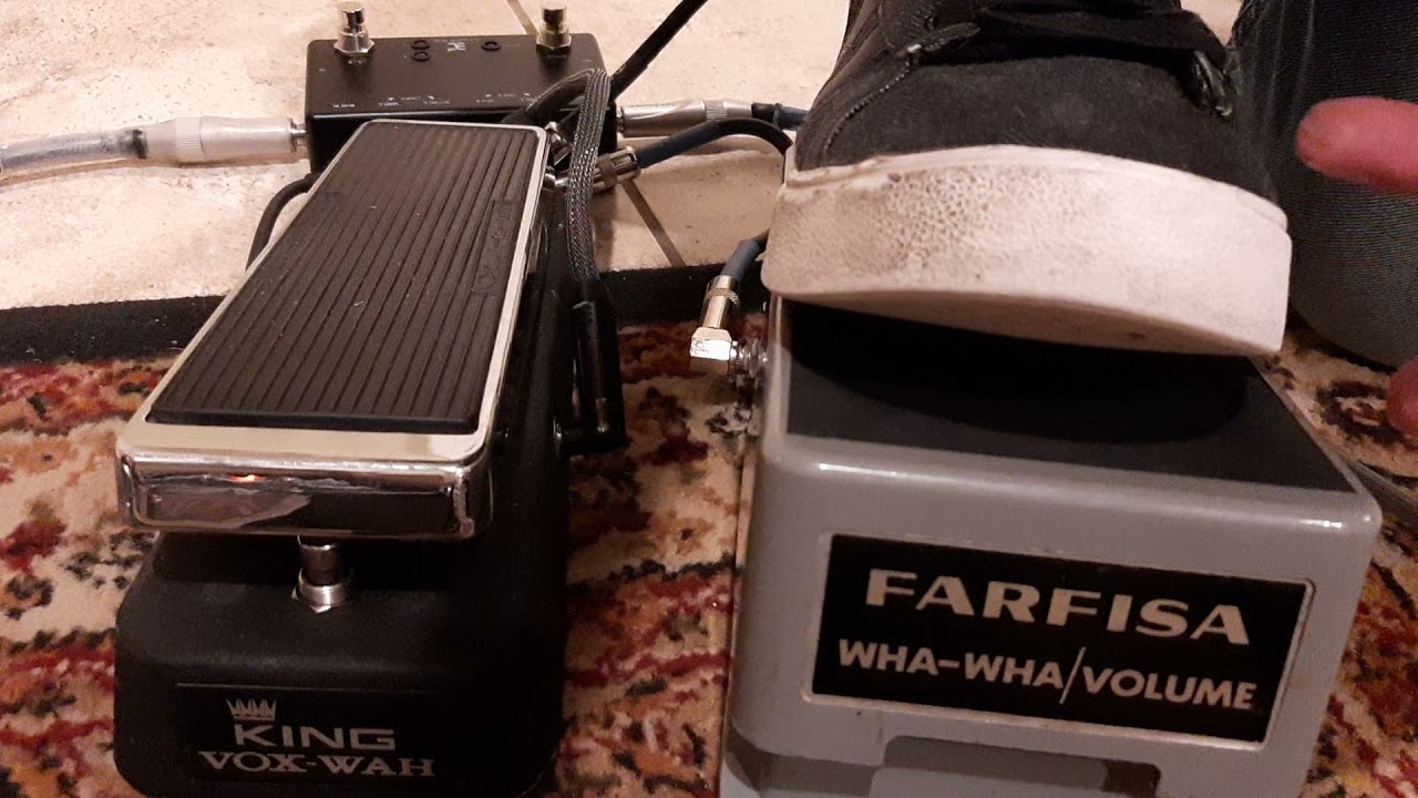 Farfisa Wha-Wha Volume vs Vox King Wah.