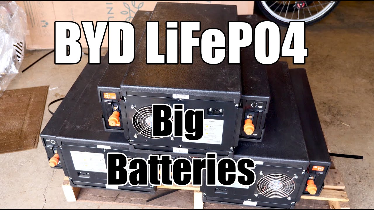 BYD LiFePO4 24 Volt Batteries, 12-15 KWHs - First Look!