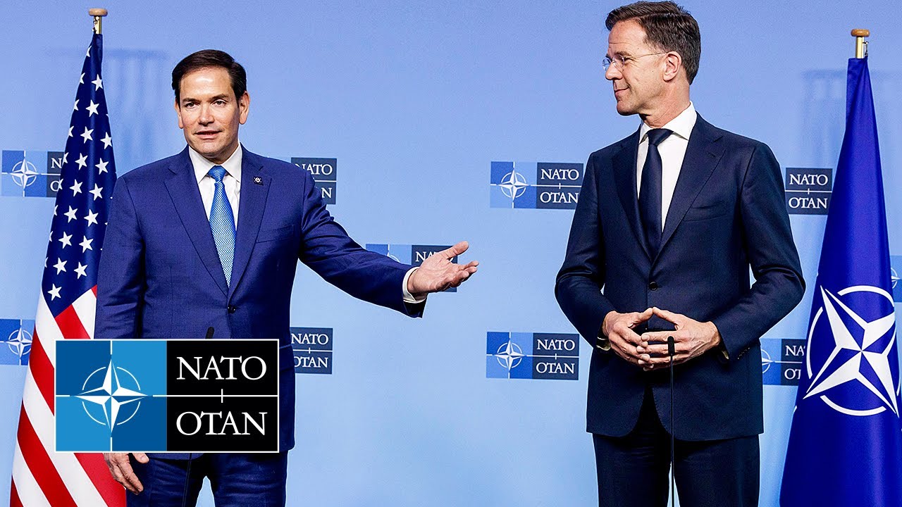 NATO Secretary General with 🇺🇸 US Secretary of State Marco Rubio, 03 APR 2025