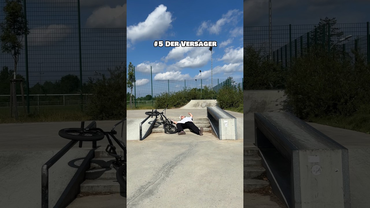 WEGE wie Leute mit dem FAHRRAD eine TREPPE runterfahren! 