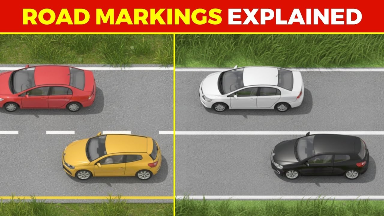 Road Markings for Driving Test | Traffic & Lane Markings Explained