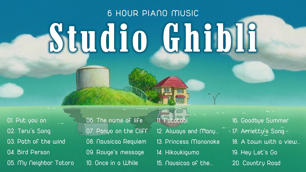 Ghibli Top Songs Ost 🎞️ Ghibli Piano Songs Playlist 🌿🌿 Piano Focus Music