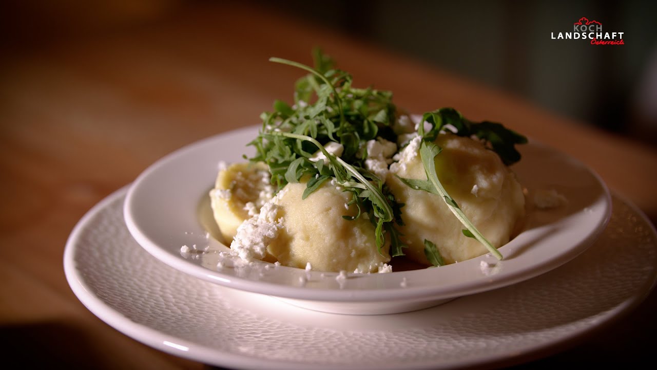 Knödel mit Schafkäse Füllung