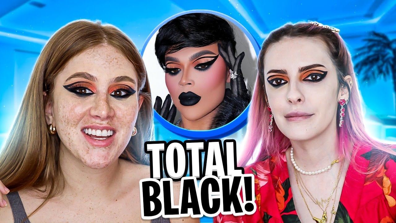 Esse FEAT Veio!! Mari Maria Vs Karen Bachini   Imitando Make TOTAL BLACK!