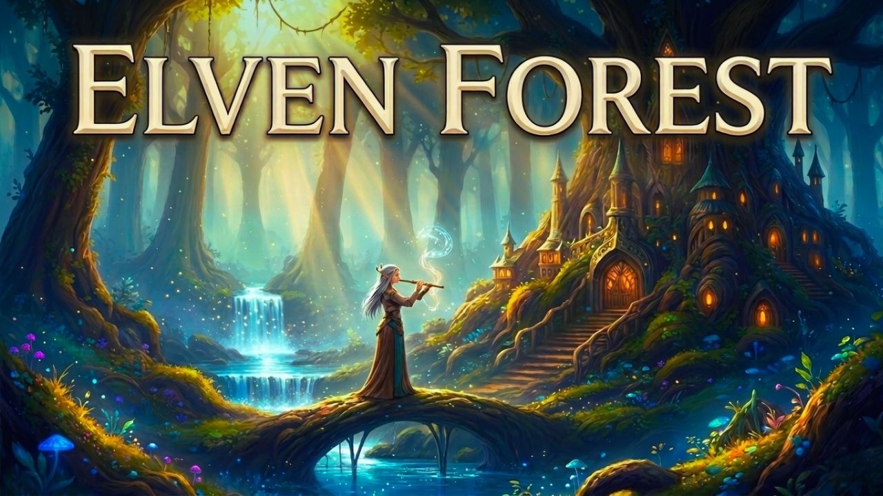 Ancient Elven Forest 🌿 Magical Nature Ambience & Ethereal Music | 2.5 HOURS for TTRPG, DnD & Study