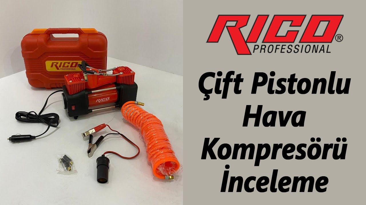 RICO RLA-0004S Çift Pistonlu Hava Kompresörünü inceliyoruz.