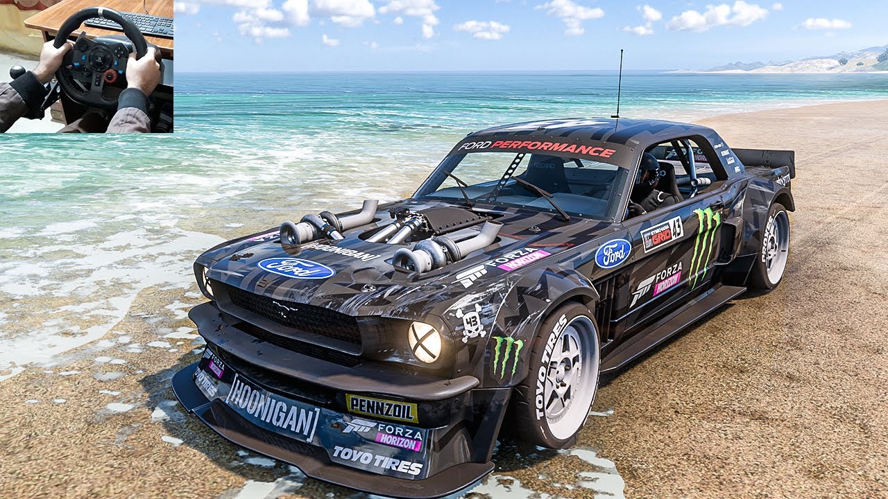 [HOONIGAN] Ken Block's (1400HP) Ford Mustang Hoonicorn | Forza Horizon 5 | Steering Wheel Gameplay