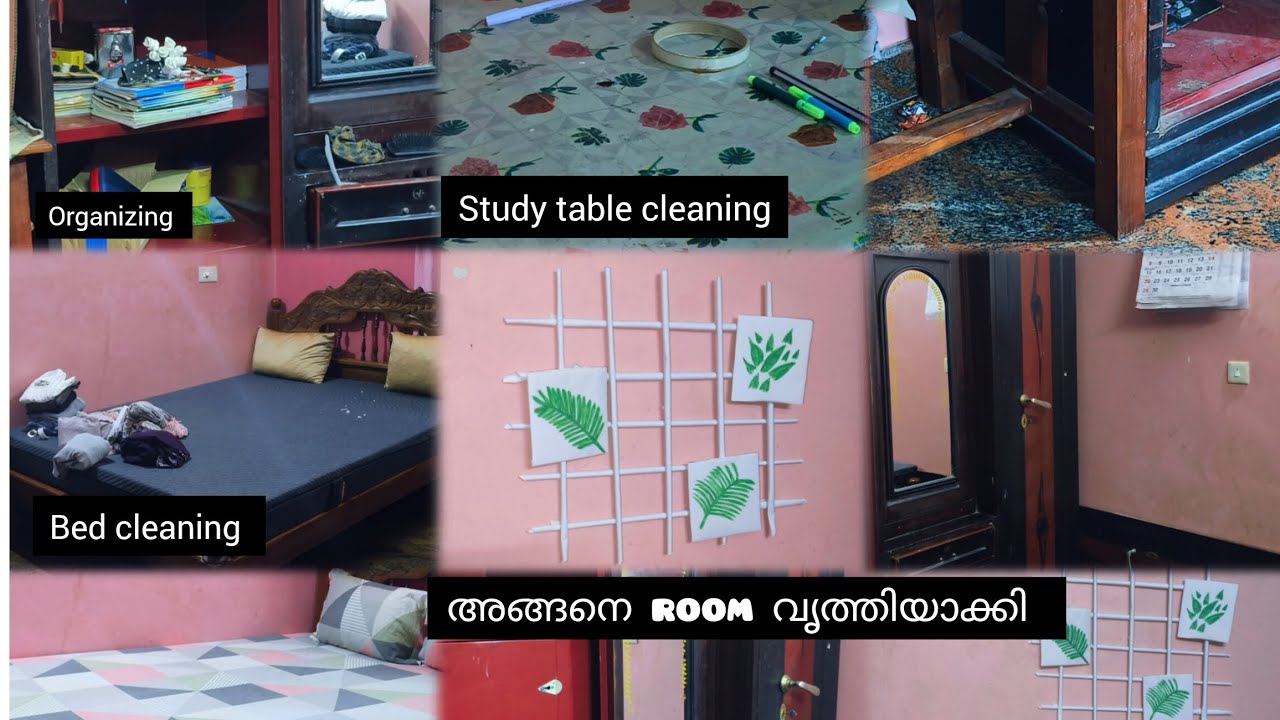 Room cleaning and makeover video 🤍💚