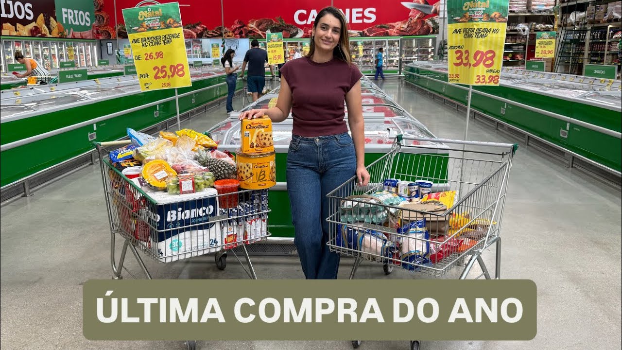 ULTIMA COMPRA DO ANO| COMO ESTÃO OS PREÇOS| MART MINAS | VALOR TOTAL | LAÍS VELOSO