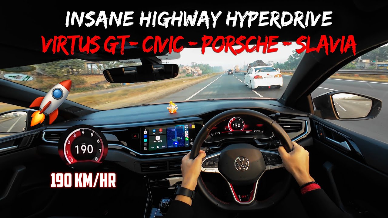 Ultimate Highway Hyperdrive (4K POV) | Virtus GT, Porsche, Civic, Slavia & More 🚀