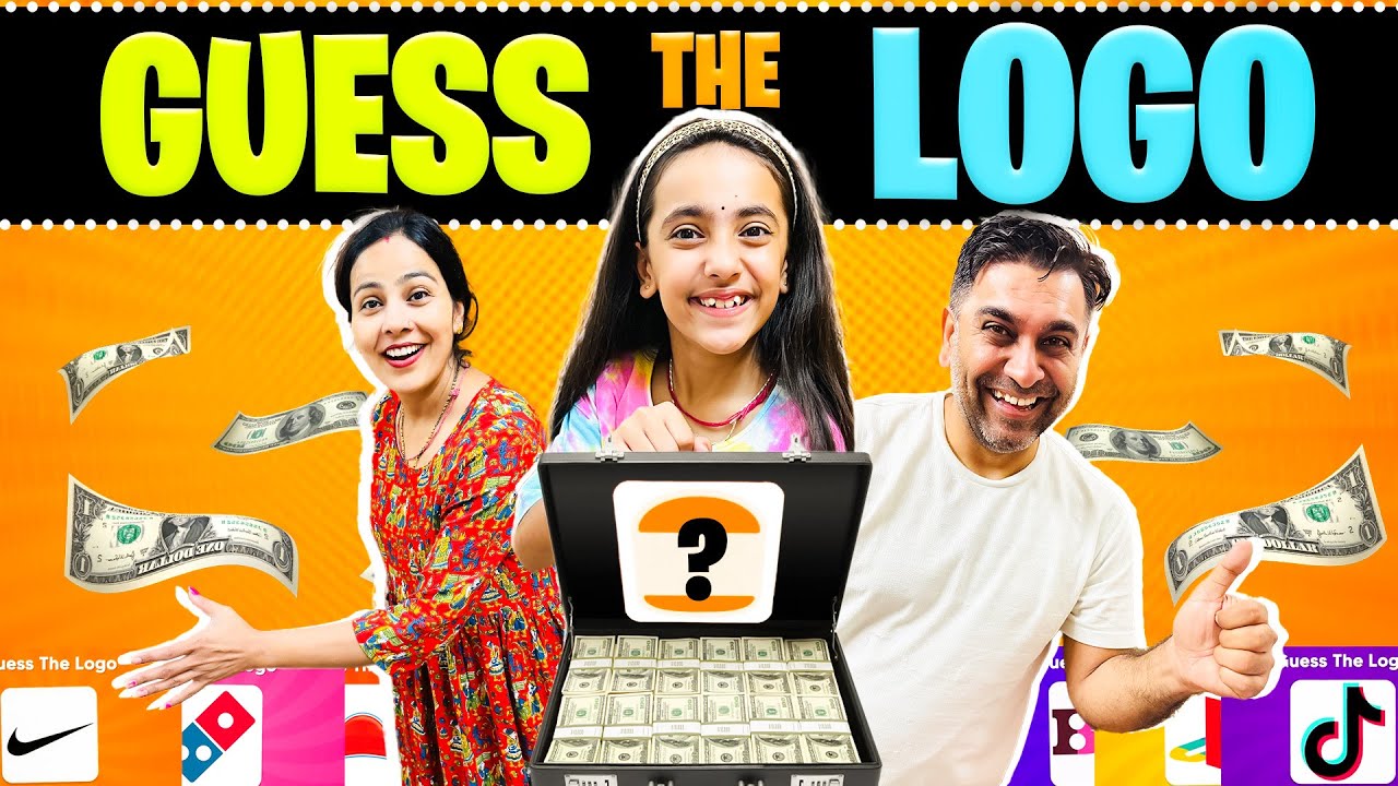 GUESS THE LOGO in 3 Second Game? Can you Guess?🤔Funny Family Challenge😂@SamayraNarulaandFamily