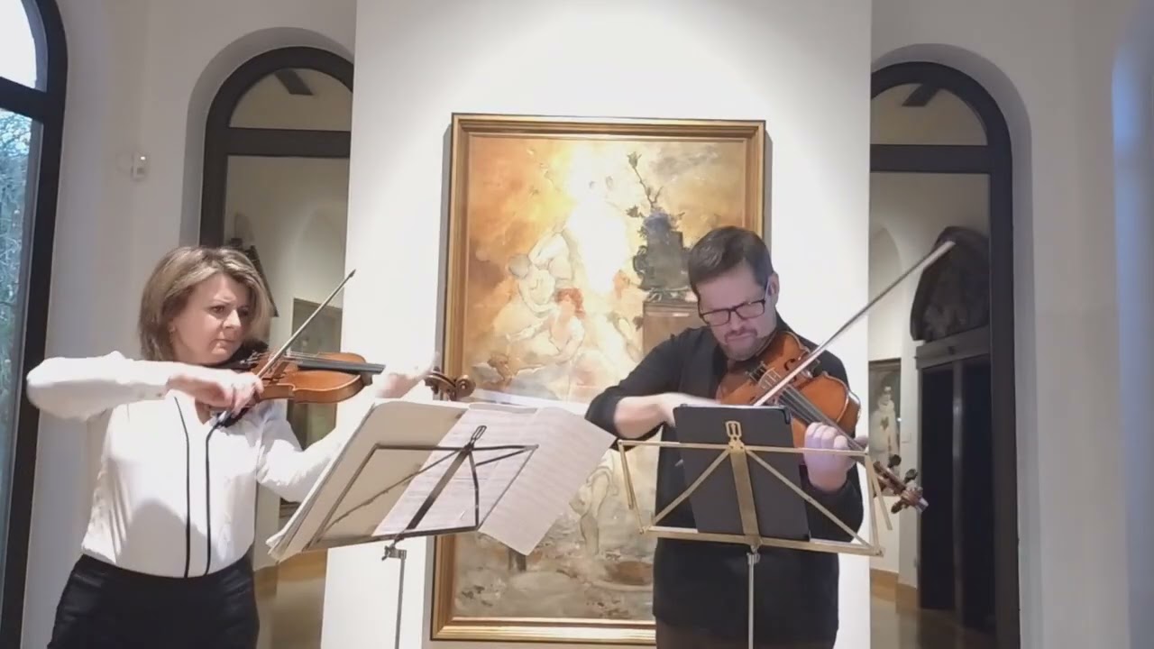 Martinu Madrigal n.1 played by Natalia Lomeiko violin and Yuri Zhislin viola 