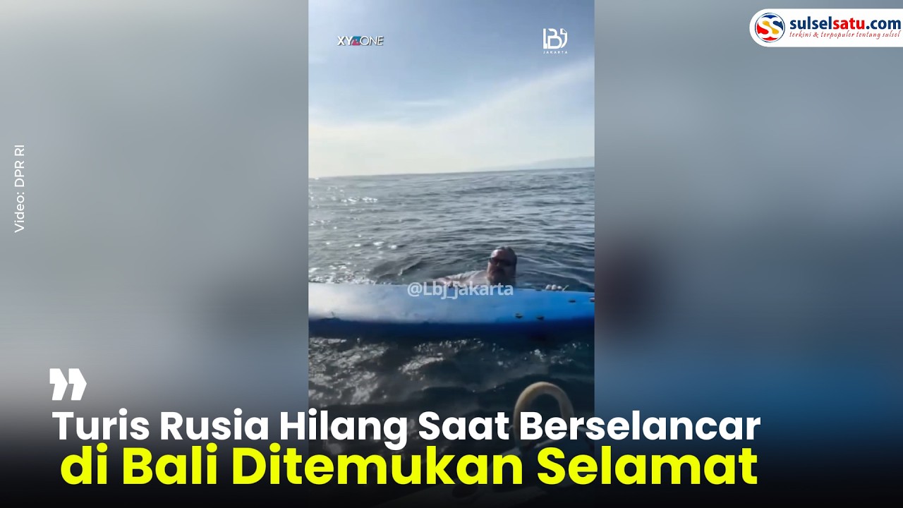 Turis Rusia Hilang Saat Berselancar di Bali Ditemukan Selamat