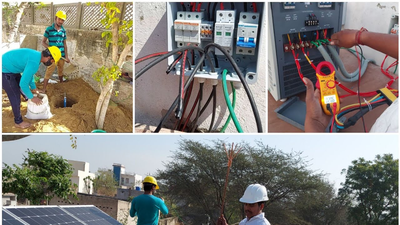 5 kilowatt solar system installation off grid and hybrid Loom solar