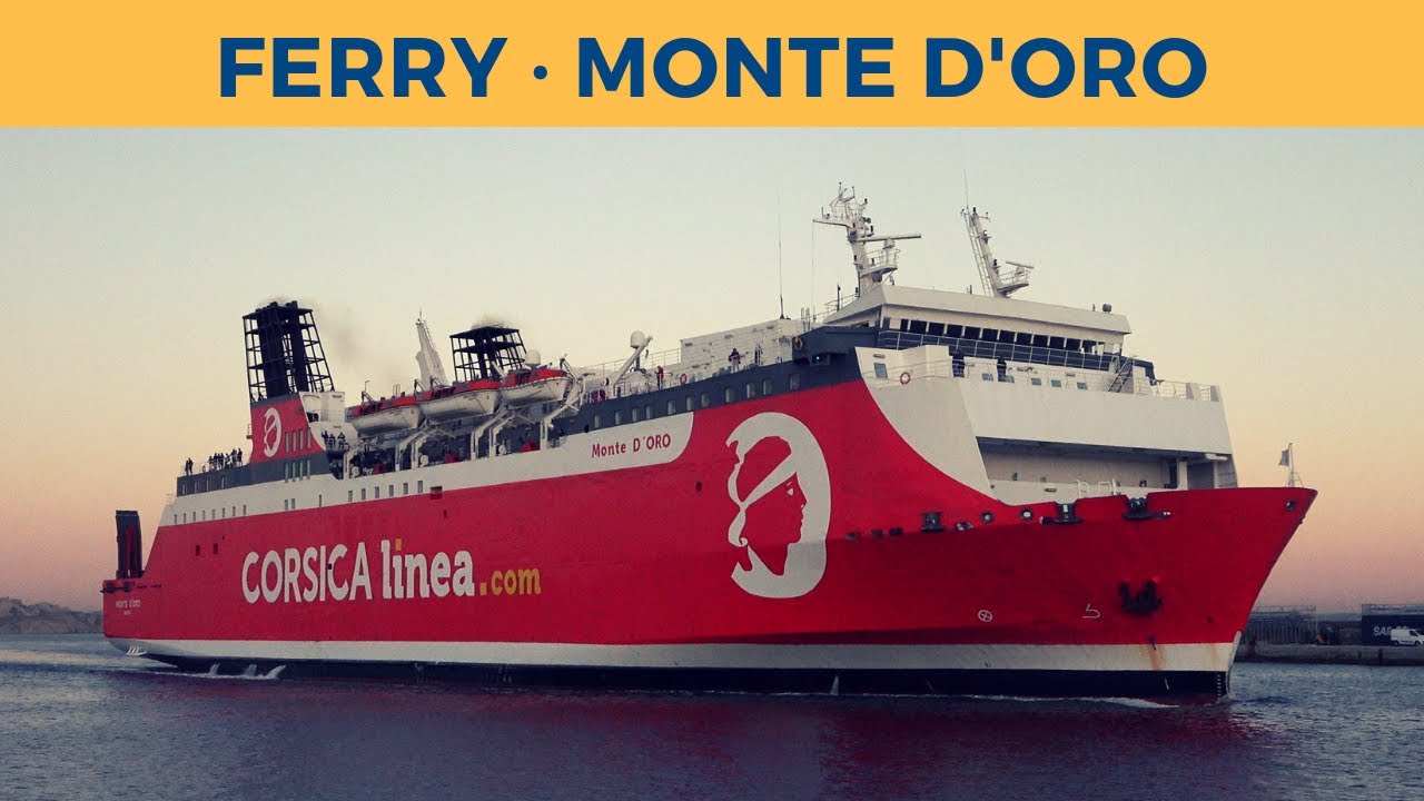 Arrival of ferry MONTE D'ORO in Marseille (Corsica Linea)