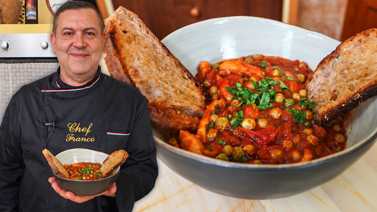 SEPPIA CON PISELLI - La Ricetta SEMPLICE e SAPORITA