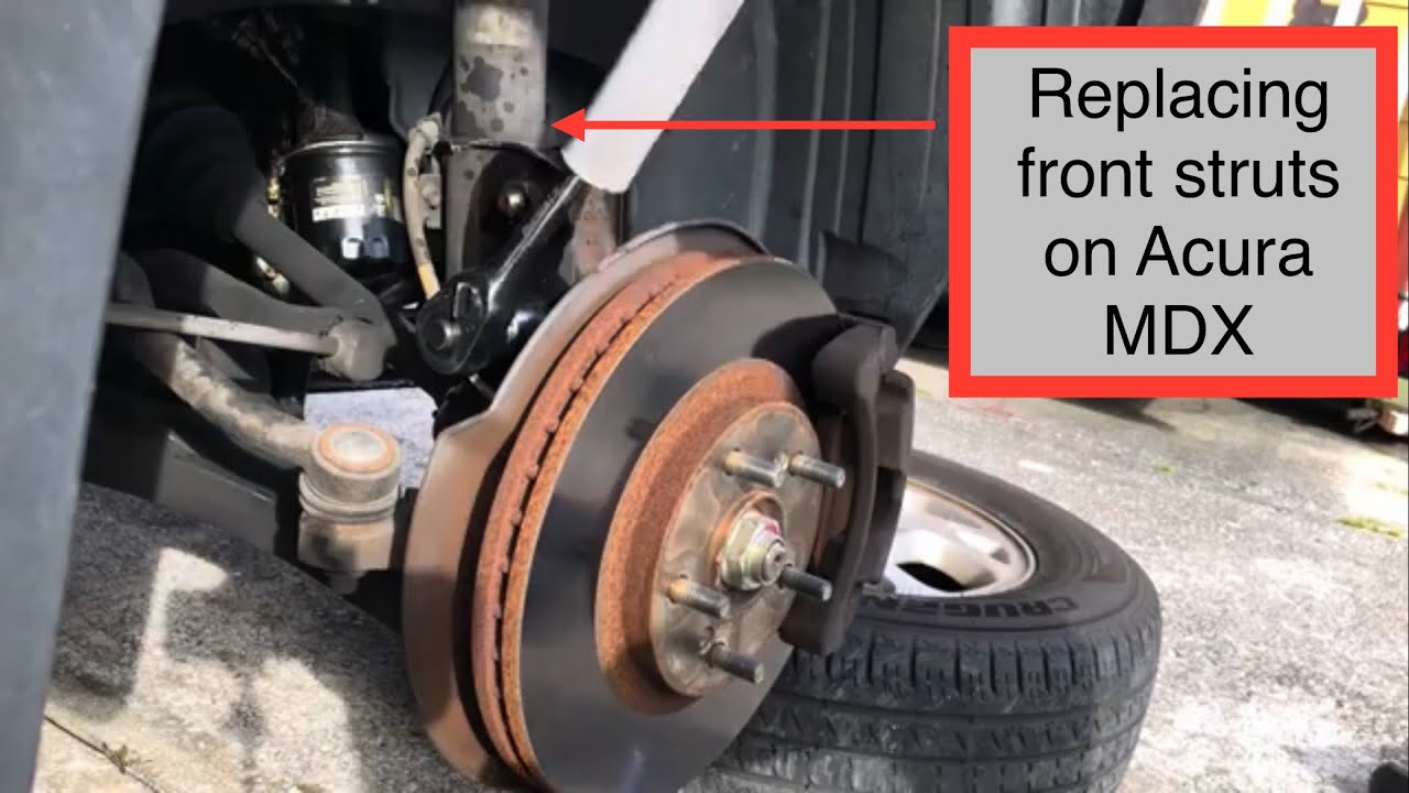 Installing front struts on 2001-2006 Acura MDX diy replacement installation steps walkthrough