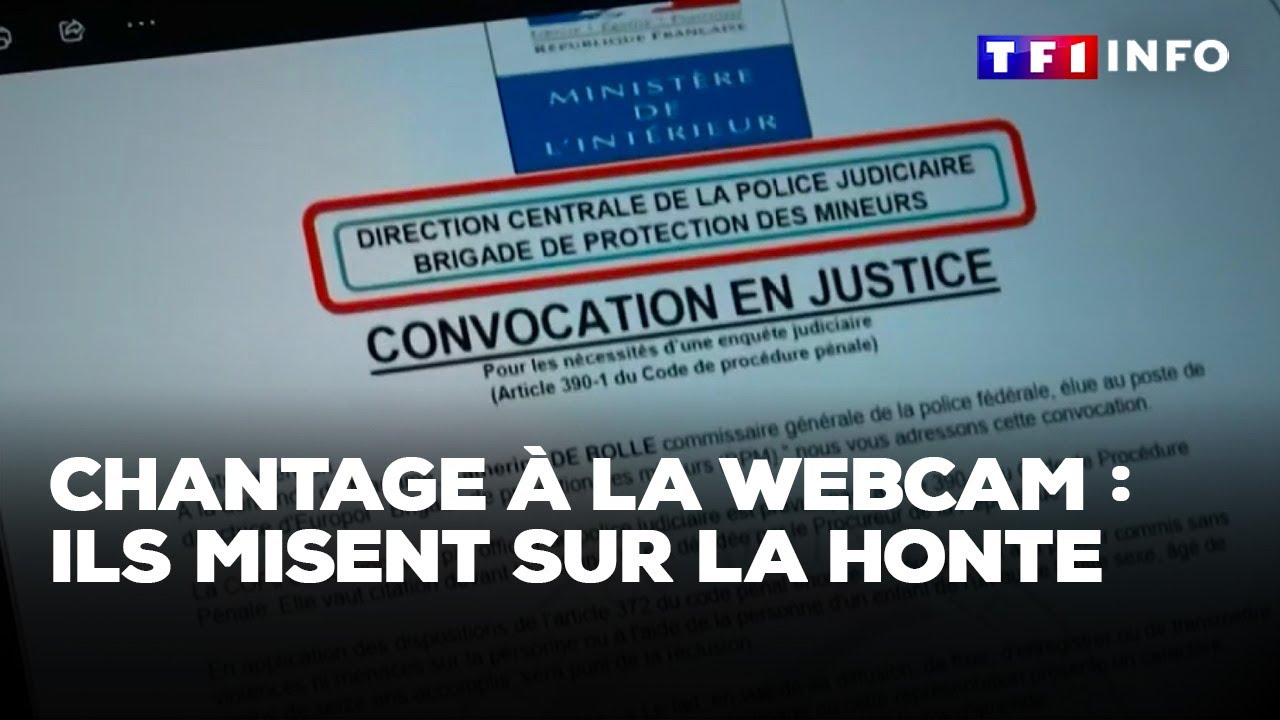 Chantage à la webcam : ils misent sur la honte｜TF1 INFO