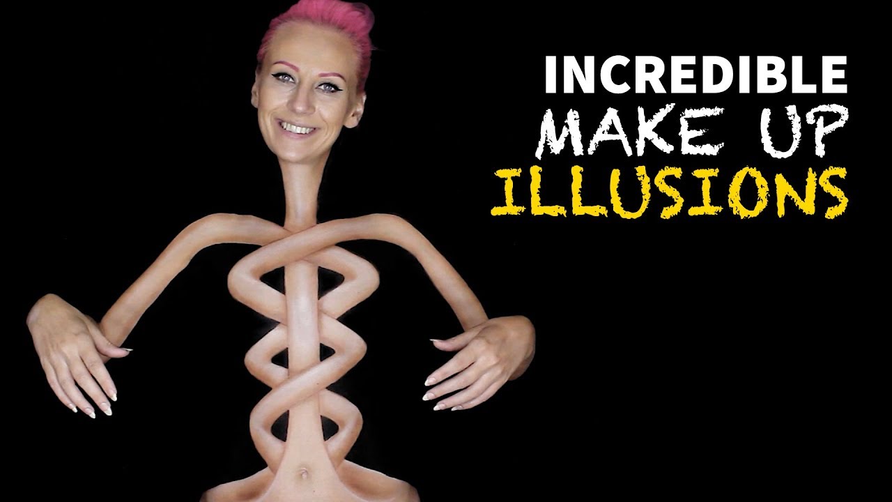 Woman Performs Incredible Make Up Illusions