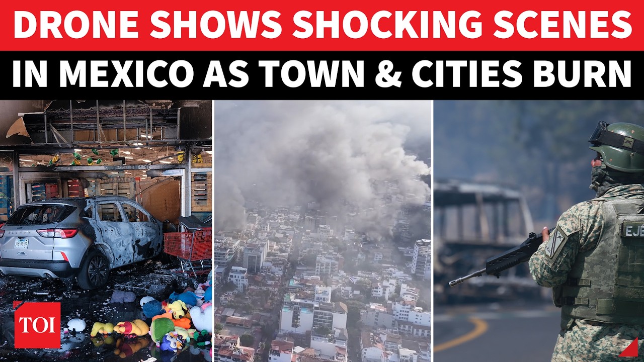 U.S. Backyard On Fire: Buildings, Cars, Supermarkets Torched; Shocking Scenes On Cam | Mexico Cartel