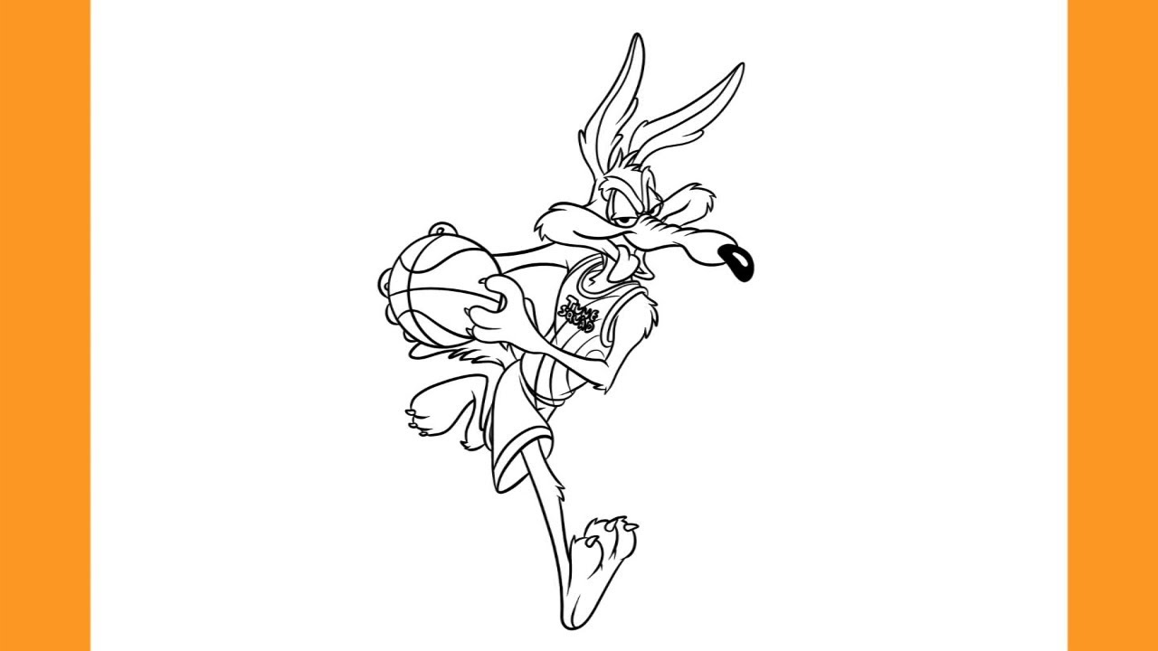 How to Draw WILE E. COYOTE - Tune Squad | SPACE JAM: A New Legacy