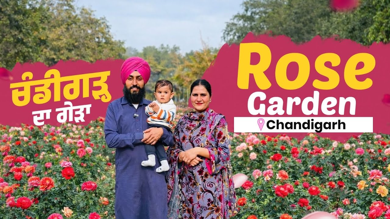 ਚੰਡੀਗੜ੍ਹ ਦੀ ਗੇੜੀ | Rose 🌹 Garden Chandigarh | Amrik Manpreet Anhad | Walk With Turna