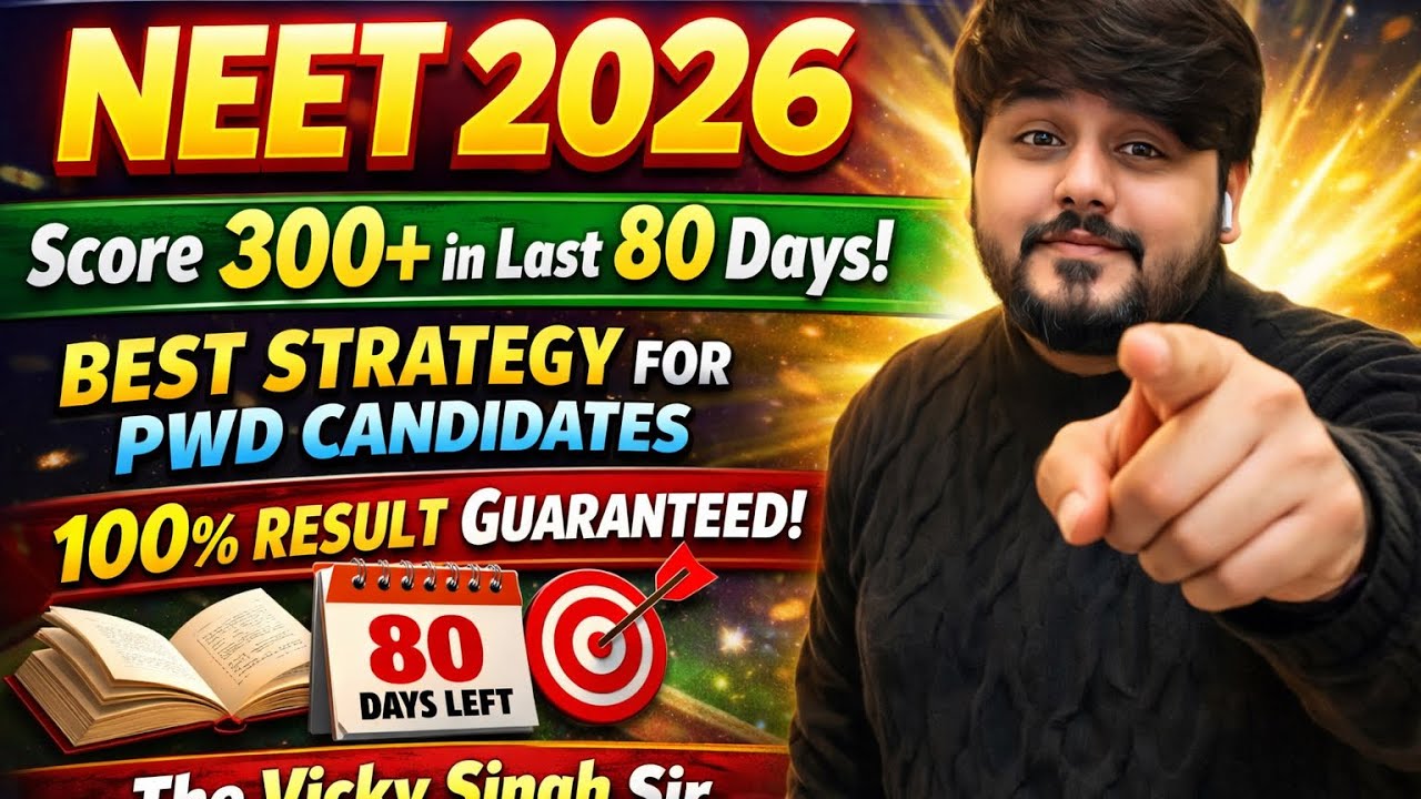 How To Score 300+ In Last 80 Days 2 Months Neet 2026 PwD MBBS SvP Institute #MBBS #Neet #SVP #PwBD 