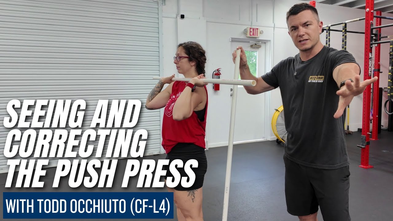 The #1 Push Press Fault (and How to Fix It) w/ CrossFit Level 4 Coach Todd O.