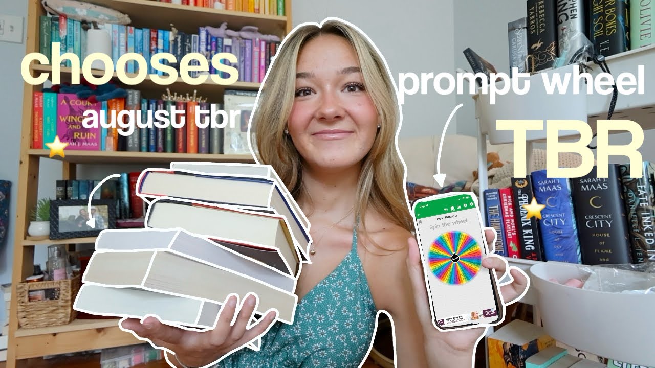 TBR prompt wheel choose my AUGUST reads! 🏕️⭐️🥾 *my august tbr*