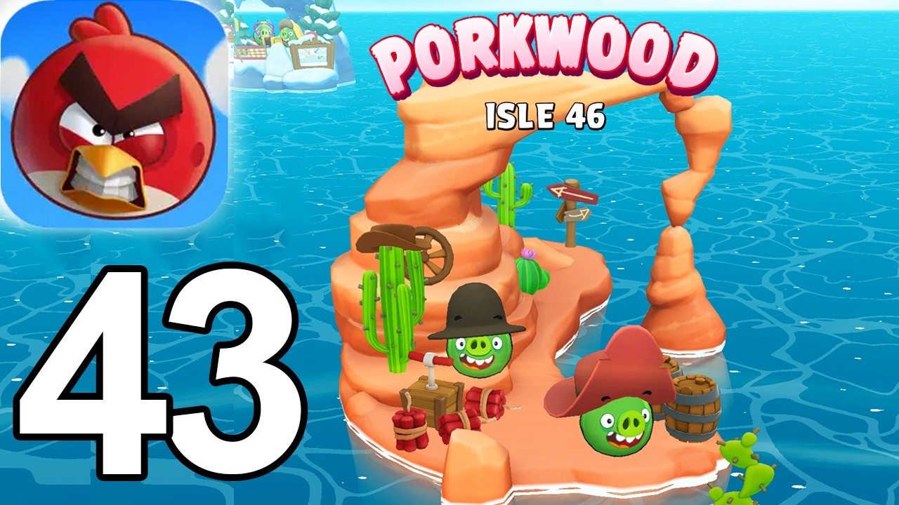 Angry Birds Bounce - Видеопрохождение игры на острове Порквуд, часть 43 (iOS)