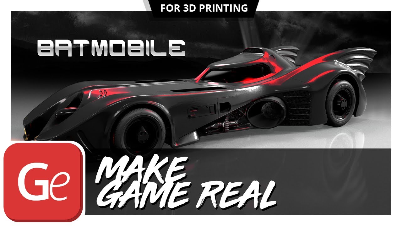 Batmobile 1989 3D Printing Model | Make Game Real