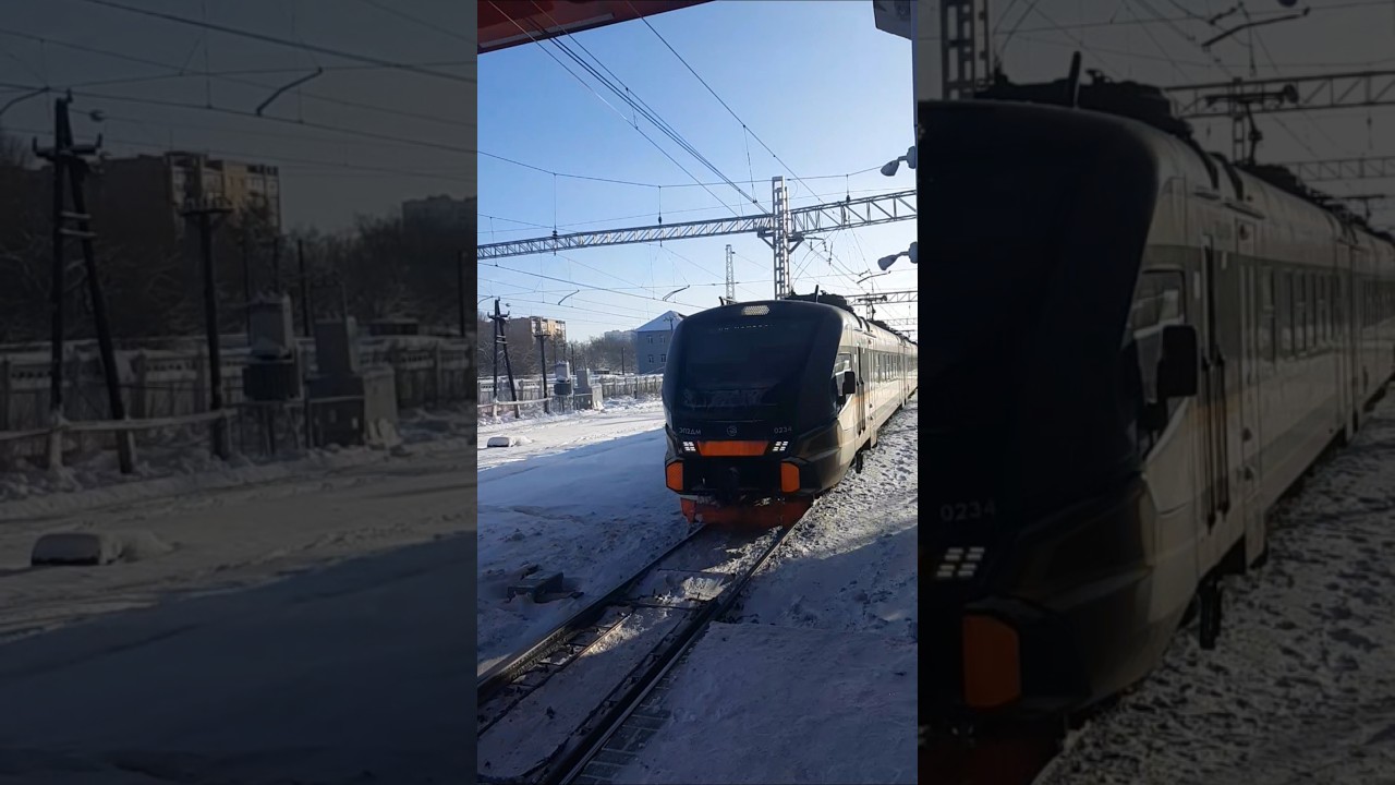Эп2дм с приветливой бригадой #train #поездавидео #ржд