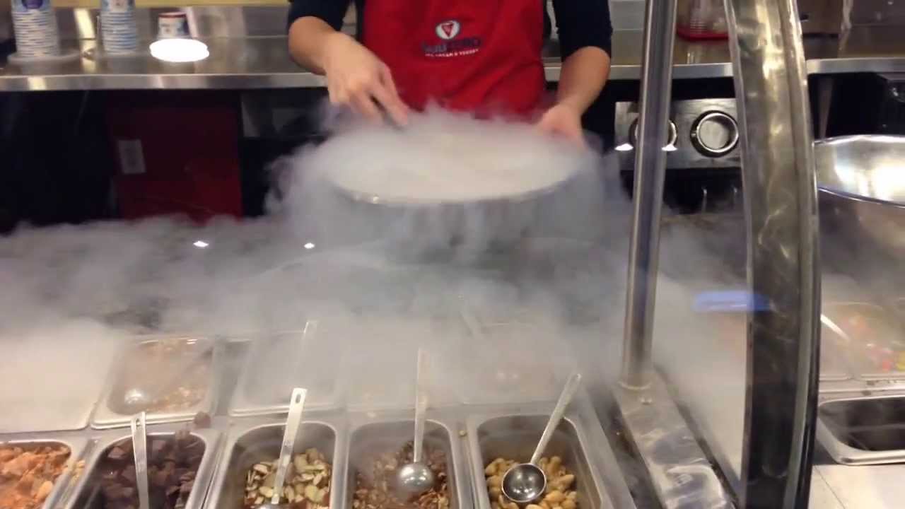 Visiting Sub Zero--Liquid Nitrogen Freezes Ice Cream!