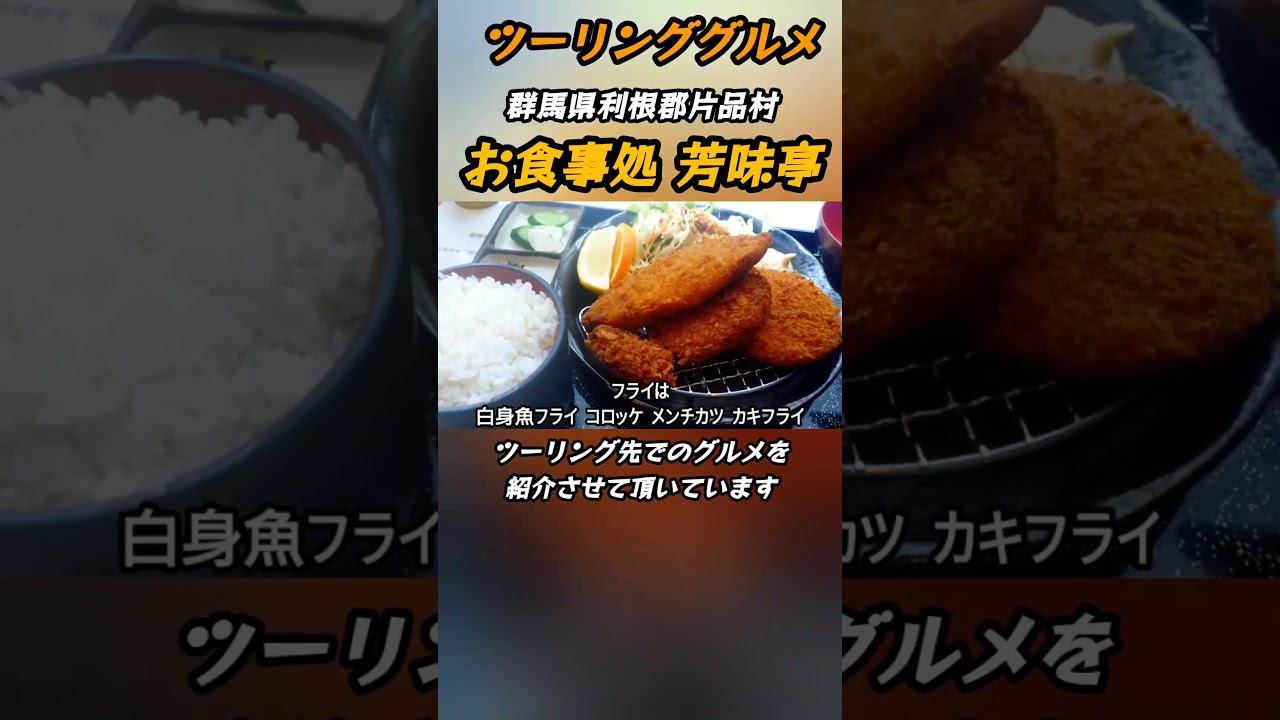 ツーリンググルメ 群馬県利根郡片品村 芳味亭 #グルメ#ミックスフライ #唐揚げ #ツーリング #バイク #モトブログ