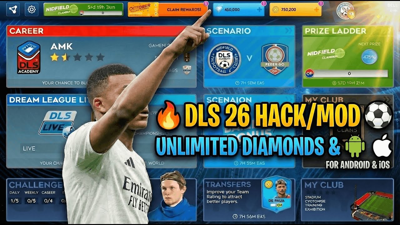 🔥 DLS 26 HACK/MOD ⚽ UNLIMITED DIAMONDS & COINS | how to hack dls 2026 game on android (Android/iOS)