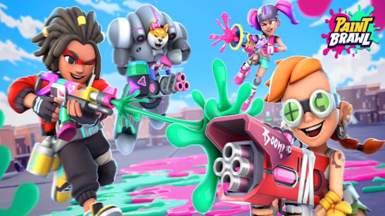 Paint Brawl : Color of War (by Miniclip) IOS Gameplay Video (HD)