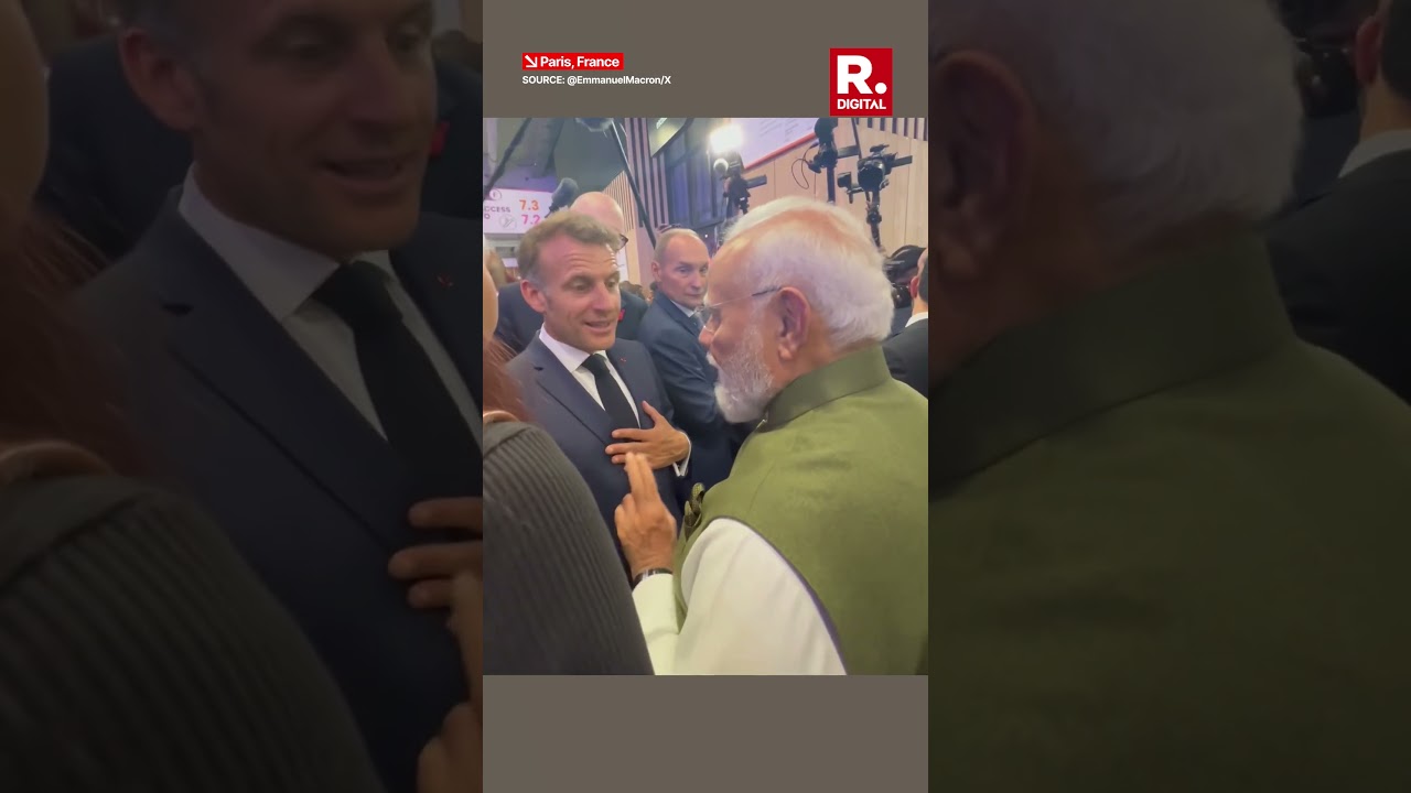 Macron and PM Modi Share Friendly Conversation Before Goodbye at VivaTech 2026