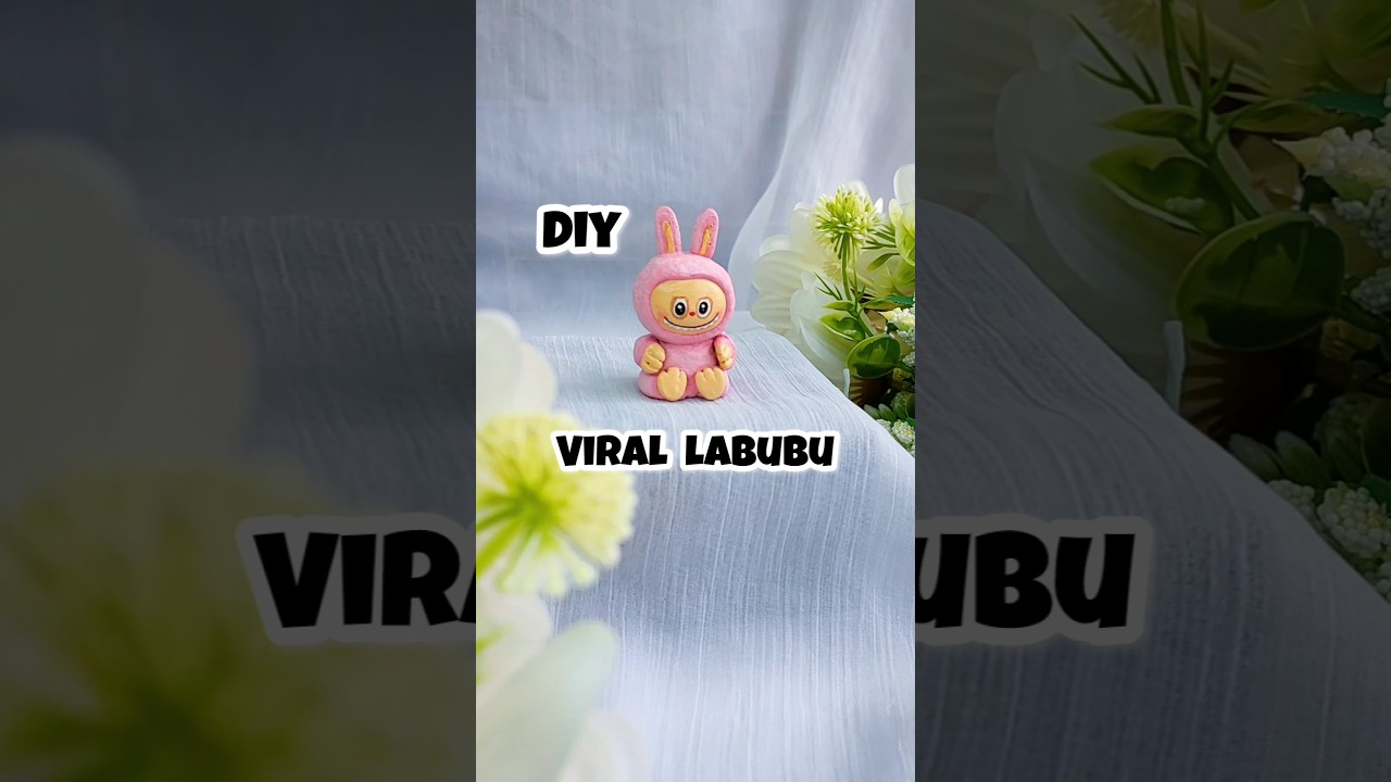 Maine Bhi Bana Liya Viral Labubu #diy #labubu #clay #craft