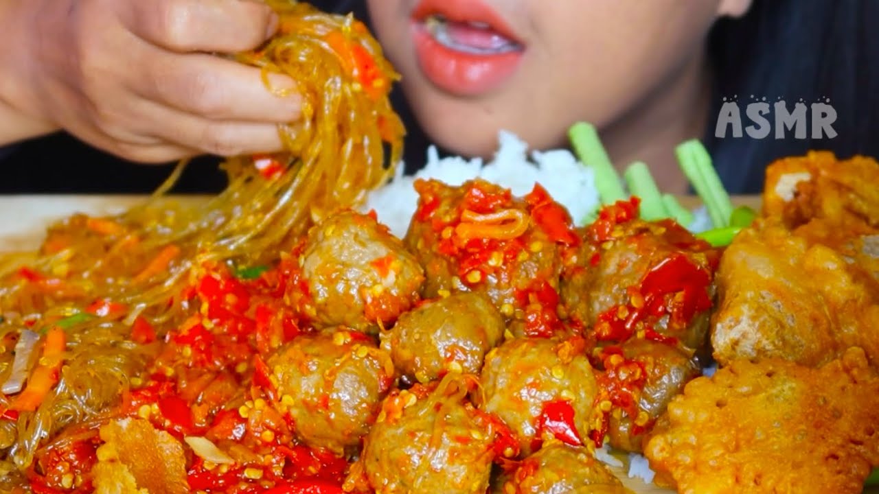 ASMR BAKSO SAMBAL ||INDONESIA FOOD VLOG 